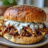 Smoked Pulled Chicken Sandwiches