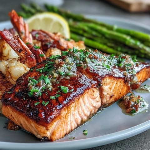 Garlic Butter Salmon Asparagus