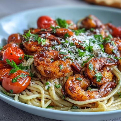 One-Pot Garlic Shrimp Pasta