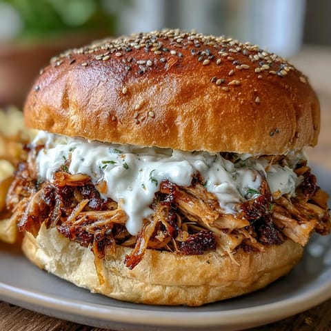 Smoked Pulled Chicken Sandwiches