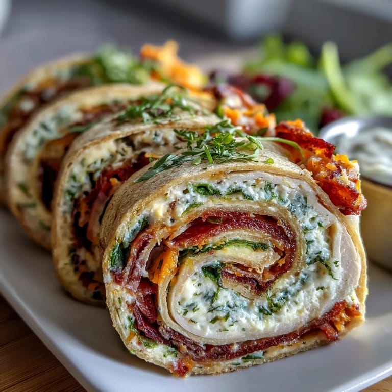 Fun, colorful turkey and cheese pinwheels filled with veggies, easy to pack and enjoy on the go.  