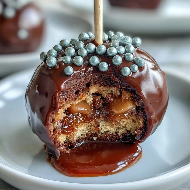 Chocolate cake-based Pot of Gold Cake Pops with smooth black coating and golden coin-like sprinkles, a fun St. Patrick's Day treat.