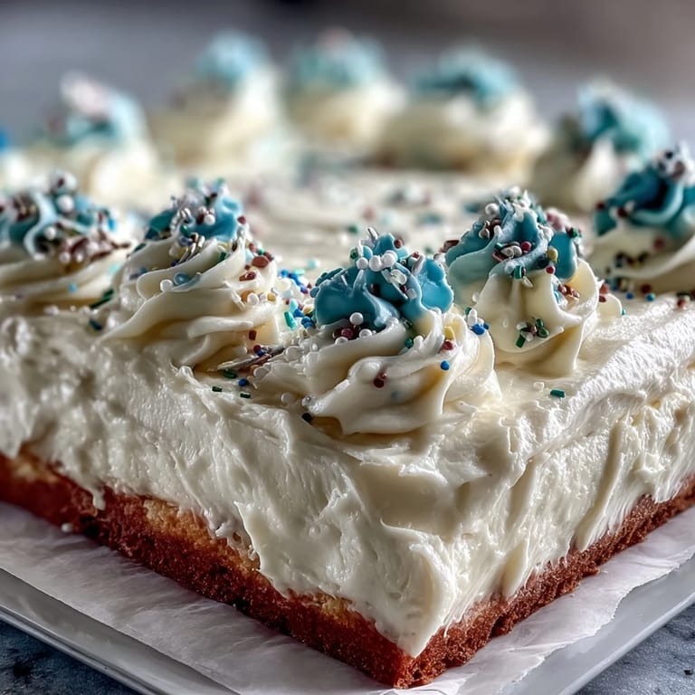 Moist vanilla sheet cake with smooth buttercream frosting and Class of 2026 piping, perfect for graduation parties.