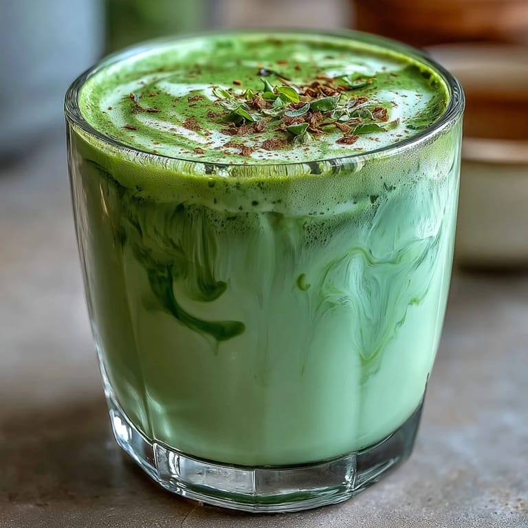 Steaming Japanese-inspired matcha oat milk latte, wonderfully dairy-free and easy to make.