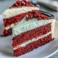 A sliced Betty Boop Cake reveals velvety red layers and smooth cream cheese buttercream, perfect for a whimsical birthday celebration.