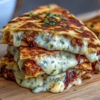 Golden mini quesadilla triangles with melted cheddar and mozzarella, served with fresh tomato salsa for a kid-friendly lunch.
